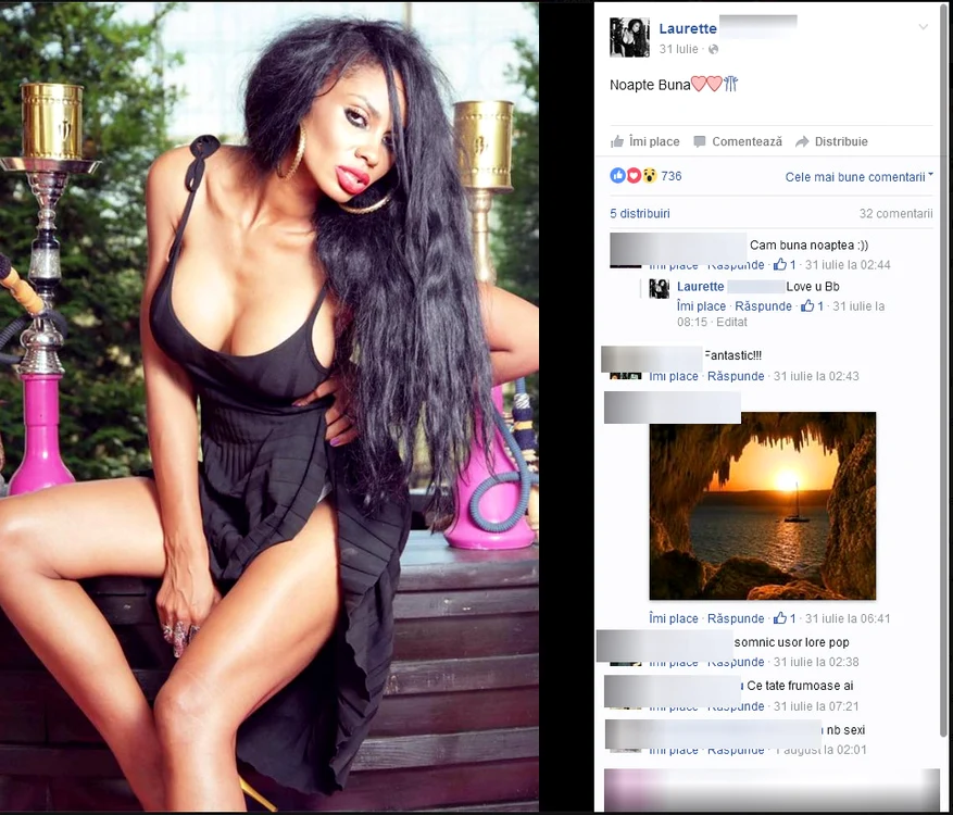 O altă poză sexy, pusă pe pagina ei în weekendul "de foc"