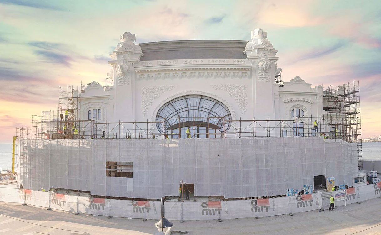 August 2022 Faţada de nord  e impunătoare FOTOGRAFII: Facebook - Cazino Constanţa/ Blitz/ Mediafax