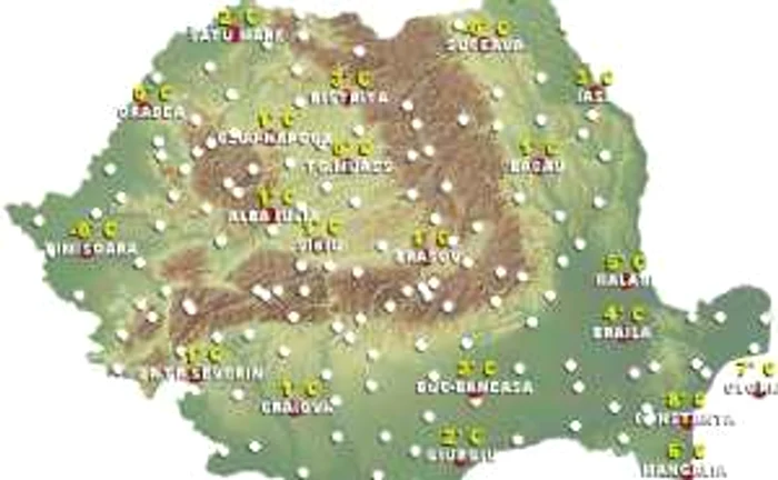 Termometrele nu vor indica mai mult de 3 grade