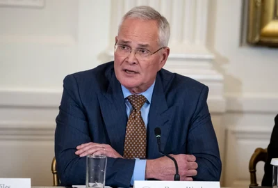 CEO ul ExxonMobil, Darern Woods, la Casa Albă FOTO EPA EFE jpg