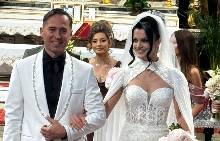 Imagini de la nunta lui Dinu Maxer cu Magdalena Chihaia FOTO: Arhivă