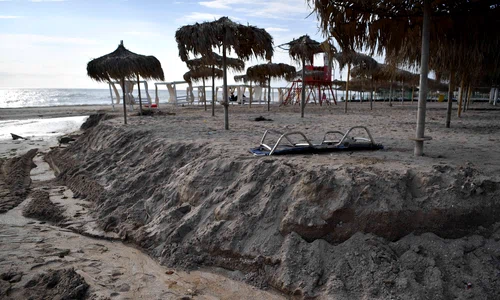 Urmări ale furtunii din 31 august 2024 din Vama Veche, în județul Constanța. FOTO Inquam Photos / Alex Nicodim
