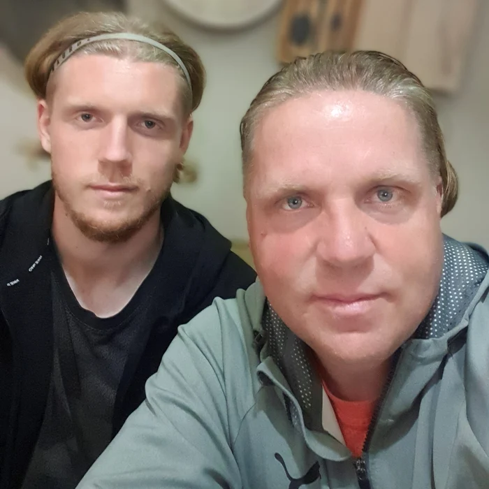 Marian Hagiu și fiul lui / Foto: Facebook