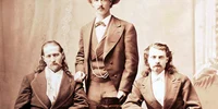 Wild Bill Hickok and Texas Jack Omohundro and Buffalo Bill 1873 png