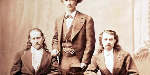 Wild Bill Hickok and Texas Jack Omohundro and Buffalo Bill 1873 png