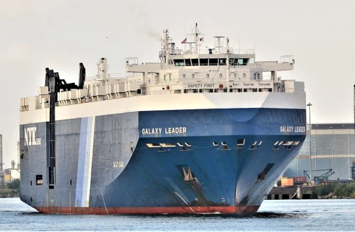 Galaxy Leader cargo ship. FOTO captură VESSELFINDER