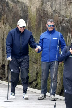 Regele Juan Carlos la Sanxenxo. FOTO: Profimedia