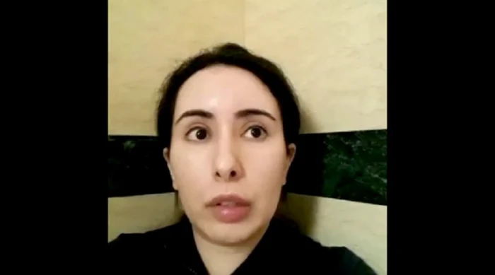 Prinţesa Latifa s-a filmat în toaleta unei vile unde spunea că e ţinută ostatică de către tatăl său FOTO Twitter via News.ro