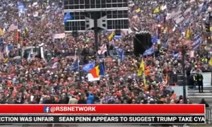 Tricolorul găurit, simbolul libertății și al democrației românești, asociat cu „dictatura trumpistă”,  Așa este numită de opozanți toată perioada în care Trump s a aflat la Casa Albă jpeg