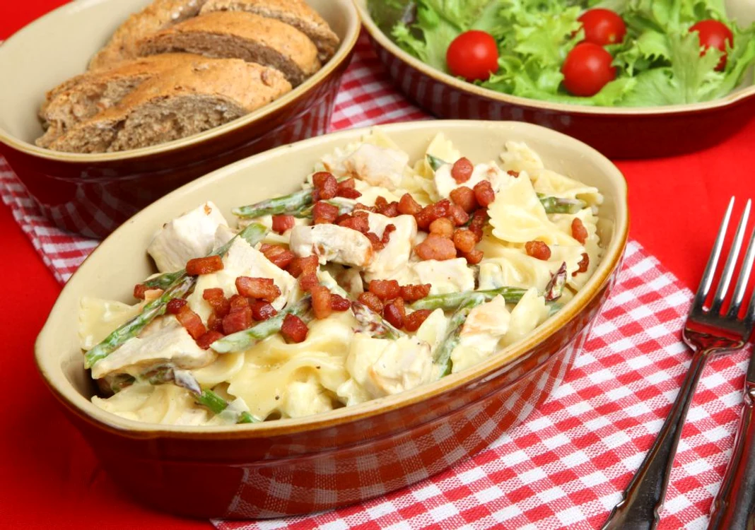 Farfalle Pasta with Chicken & Asparagus jpeg