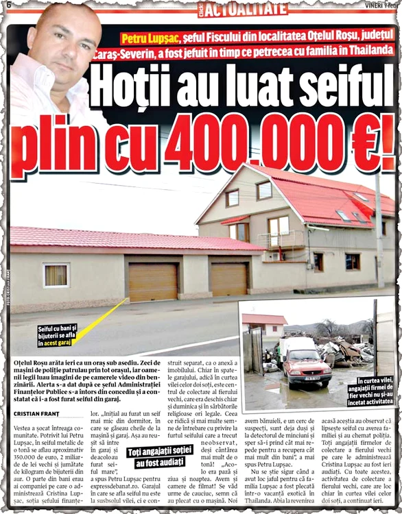 Click! a scris pe larg despre  cazul de la Oţelu Roşu