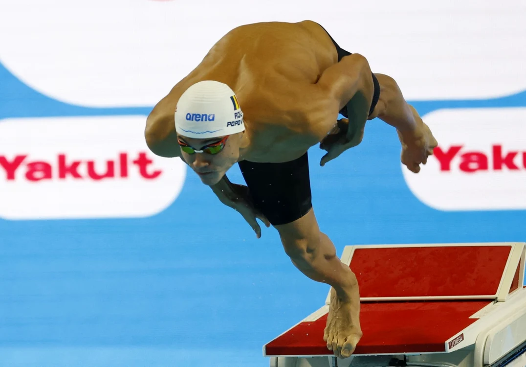 David Popovici se pregătește pentru Campionatul European de la Paris (Foto: EPAImages)