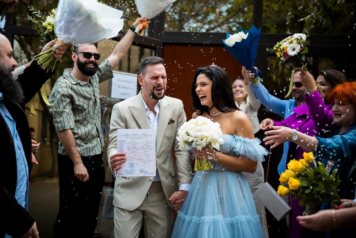 Oana Moșneagu și Vlad Gherman s-au cununat civil / foto Facebook  
