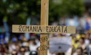 Marșul profesorilor spre Palatul Cotroceni. FOTO Inquam Photos / Octav Ganea