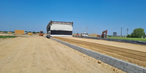 Lucrări pe şantierul Centurii Timişoara-Sud FOTO DRDP Timişoara