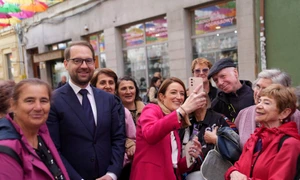 Roberta Metsola, prin Timișoara Foto     Dominic Fritz jpg