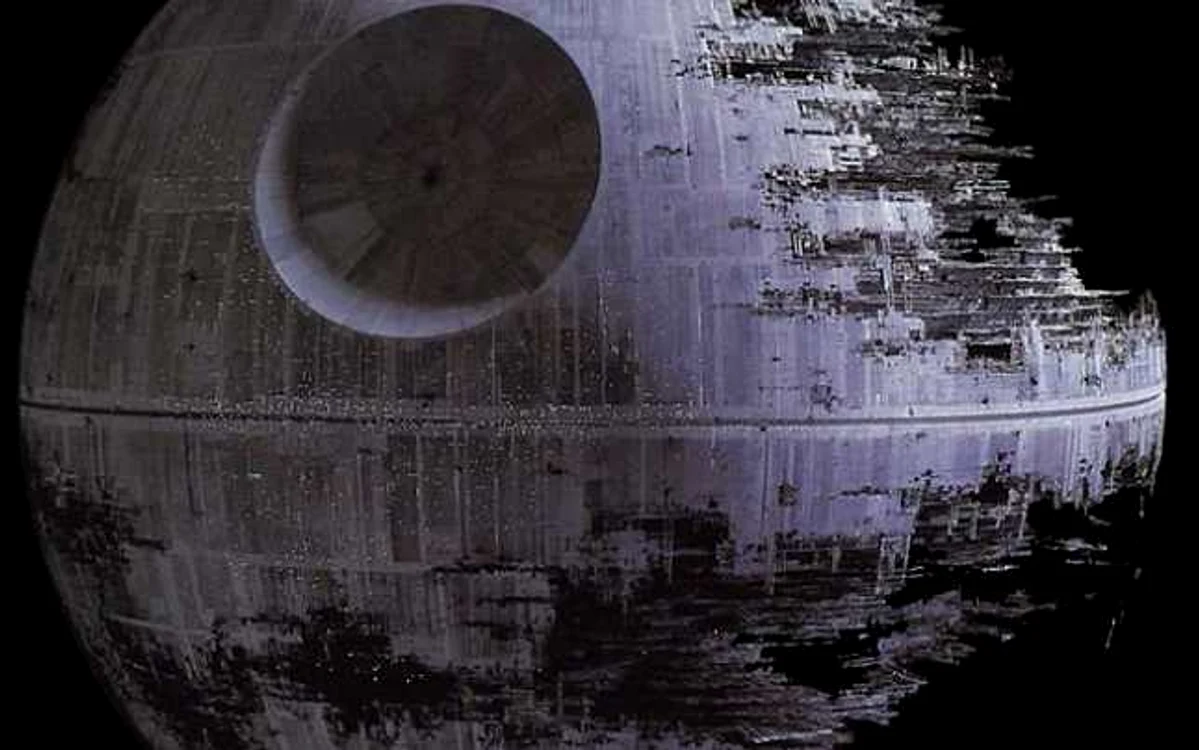 Adunarea materialelor pentru construcţia navei "Death Star" ar dura aproape un milion de ani FOTO LucasFilm
