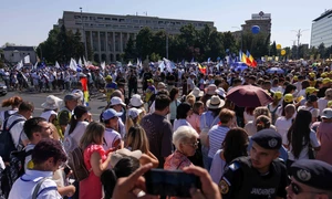 Protest educație - mii de profesori în Piața Victoriei FOTO Inquam / Octav Ganea 