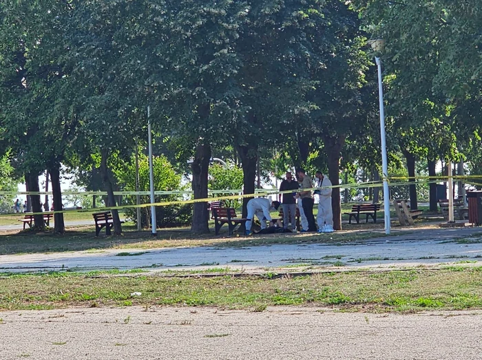 Trupul fetei a fost găsit într-un parc din Mangalia Foto: captură Antena3 CNN