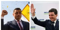 George Simion Nicusor Dan castigatori ai primului tur, 4 mai 2025  Foto Mediafax  Inquam Photos jpg