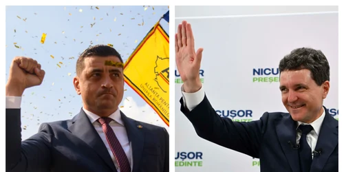 George Simion Nicusor Dan castigatori ai primului tur, 4 mai 2025  Foto Mediafax  Inquam Photos jpg