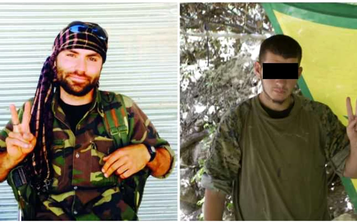 Rubar şi Armanchi (dreapta), cei doi români originari din Bucureşti care luptă împotriva Statului Islamic pe frontul din Siria. FOTO Mircea Barbu