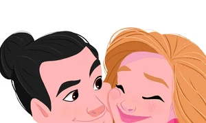 1 cute happy couple cartoon illustration by longdigital dbo3mhr pre jpg jpeg