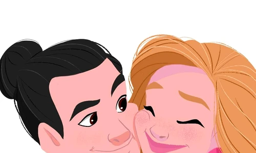 1 cute happy couple cartoon illustration by longdigital dbo3mhr pre jpg jpeg