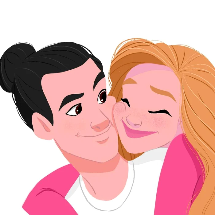 1 cute happy couple cartoon illustration by longdigital dbo3mhr pre jpg jpeg