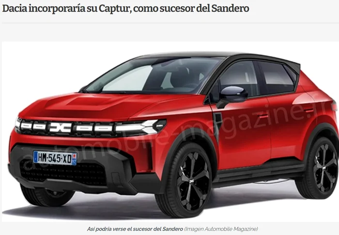 Așa ar putea arăta viitoarea Sandero FOTO: Captură automotiva.com.ar