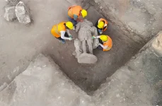 Capul statuii împăratului Hadrian a fost găsit separat de restul sculpturii
