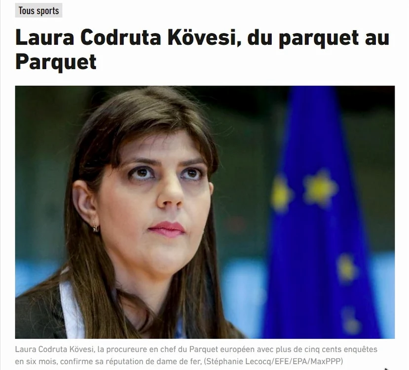 Site-ul lequipe.fr a prezentat trecutul baschetbalistic al Laurei Codruța Kovesi