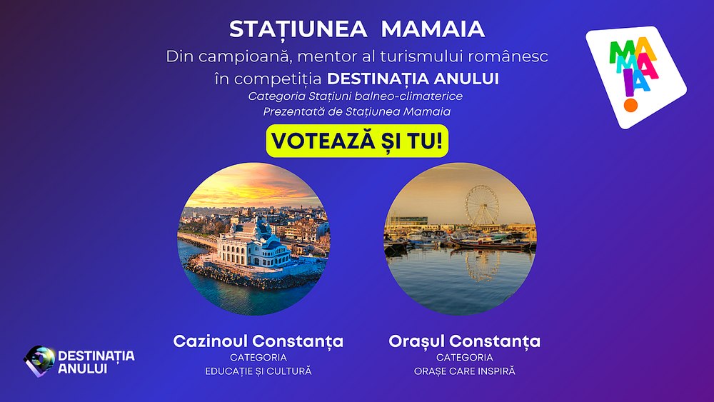 Destinația Anului 2025: Mamaia, de la „regina litoralului” la mentor al turismului românesc. Cazinoul din Constanța intră în competiție