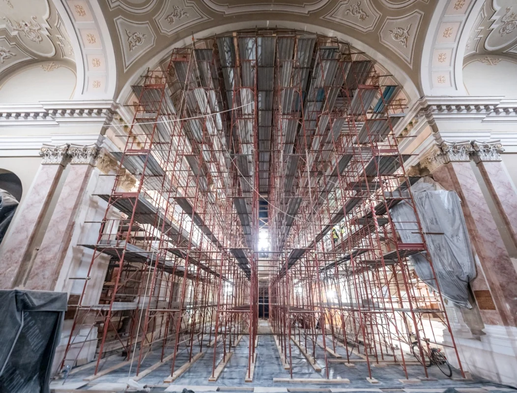 Lucrările de restaurare în Catedrala Romano-Catolică din Timişoara