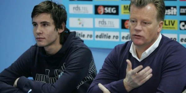 Silviu Lung junior (stânga) şi Mark Wotte