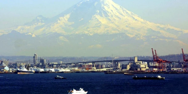 Muntele Rainier din Seattle statul Washington FOTO EPA-EFE