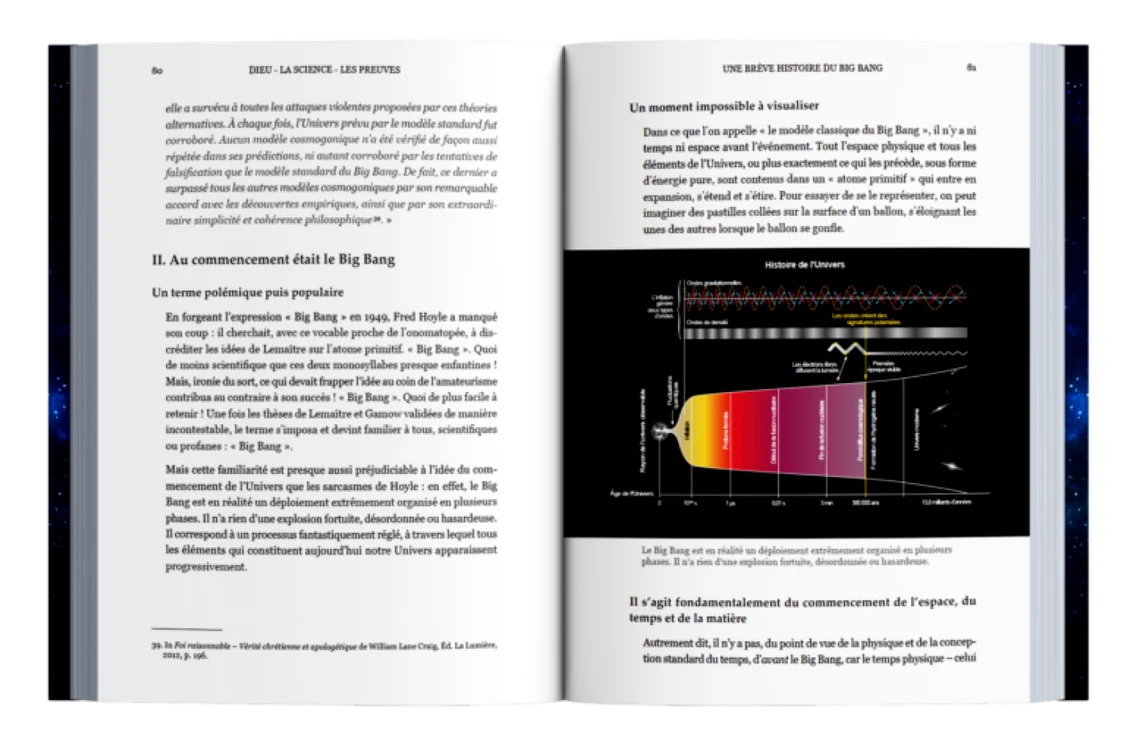 Volumul Dieu, la science, les preuves, scris de inginerul Michel-Yves Bollore şi Olivier Bonnassies