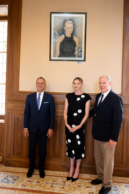 Albert și Charlene de Monaco, dezvelire de portrete, Foto Eric Mathon, Palatul Princiar 1 jpg