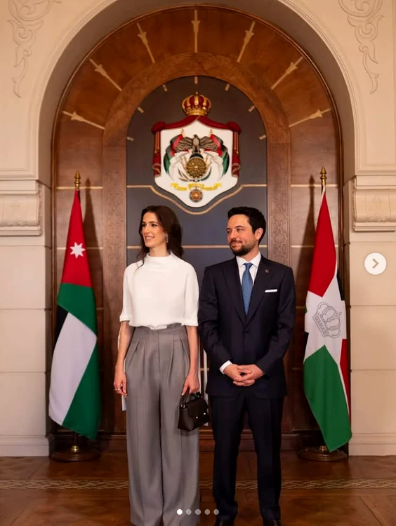 Prințesa Rajwa și Prințul Hussein foto Instagram