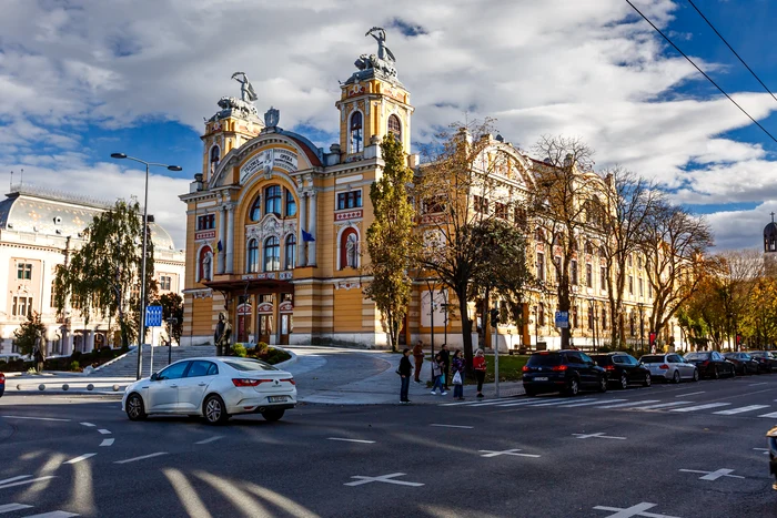 Teatrul Național, una dintre clădirile emblematice din Cluj-Napoca. Foto: Primăria Cluj-Napoca. 