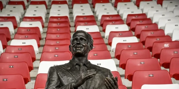 Baronul Francisc Neumann în tribunele stadionului UTA