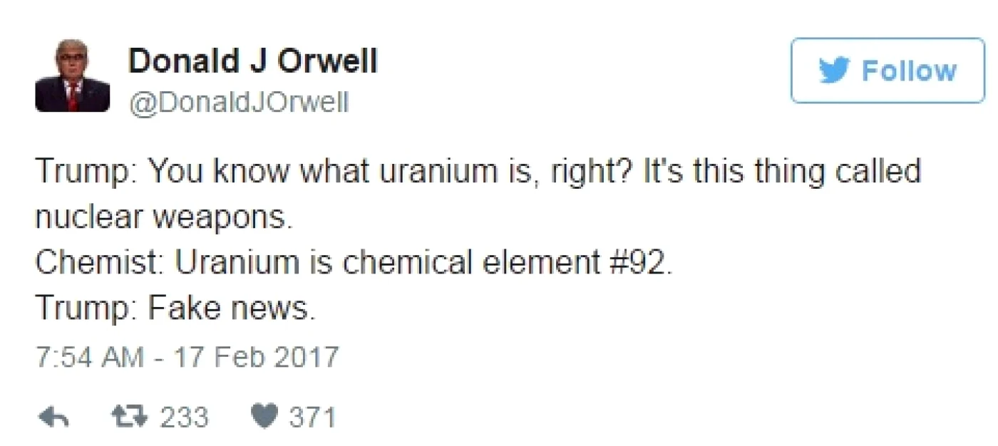 Trump Twitter Uraniu