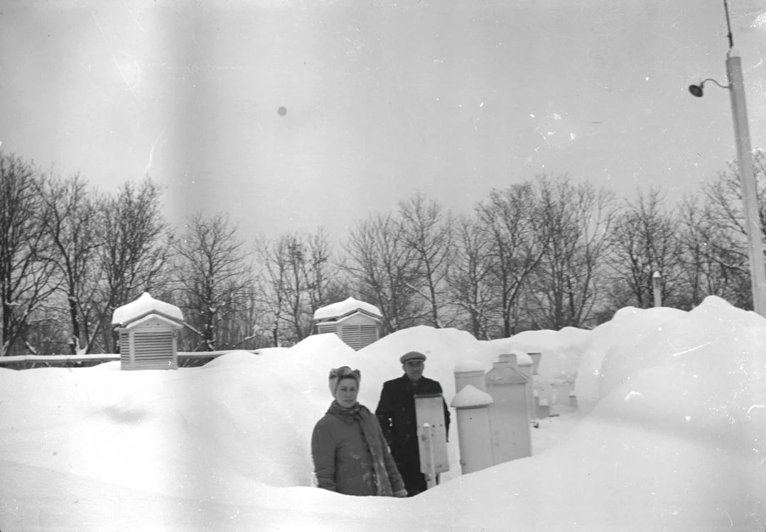 Stația meteorologică Filaret, după vicolul de la începutul lunii februarie 1954 