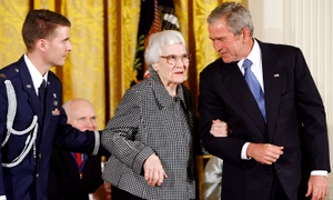 harper lee george bush GettyImages 77696315 jpg