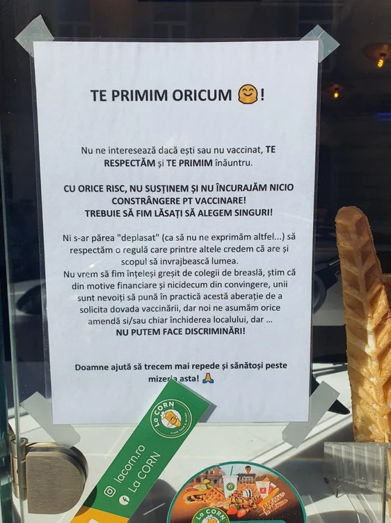 Restaurantul care primea şi clienţi nevaccinaţi FOTO Ioan Buciumar