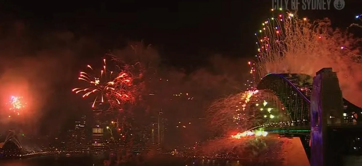 În Sidney, Australia, milioane de oameni au întâmpinat deja anul 2025. Foto: captură video