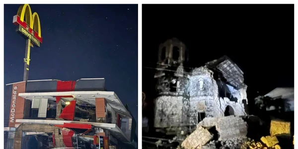 Mai multe clădiri s-au prăbușit după cutremurul din Filipine FOTO X