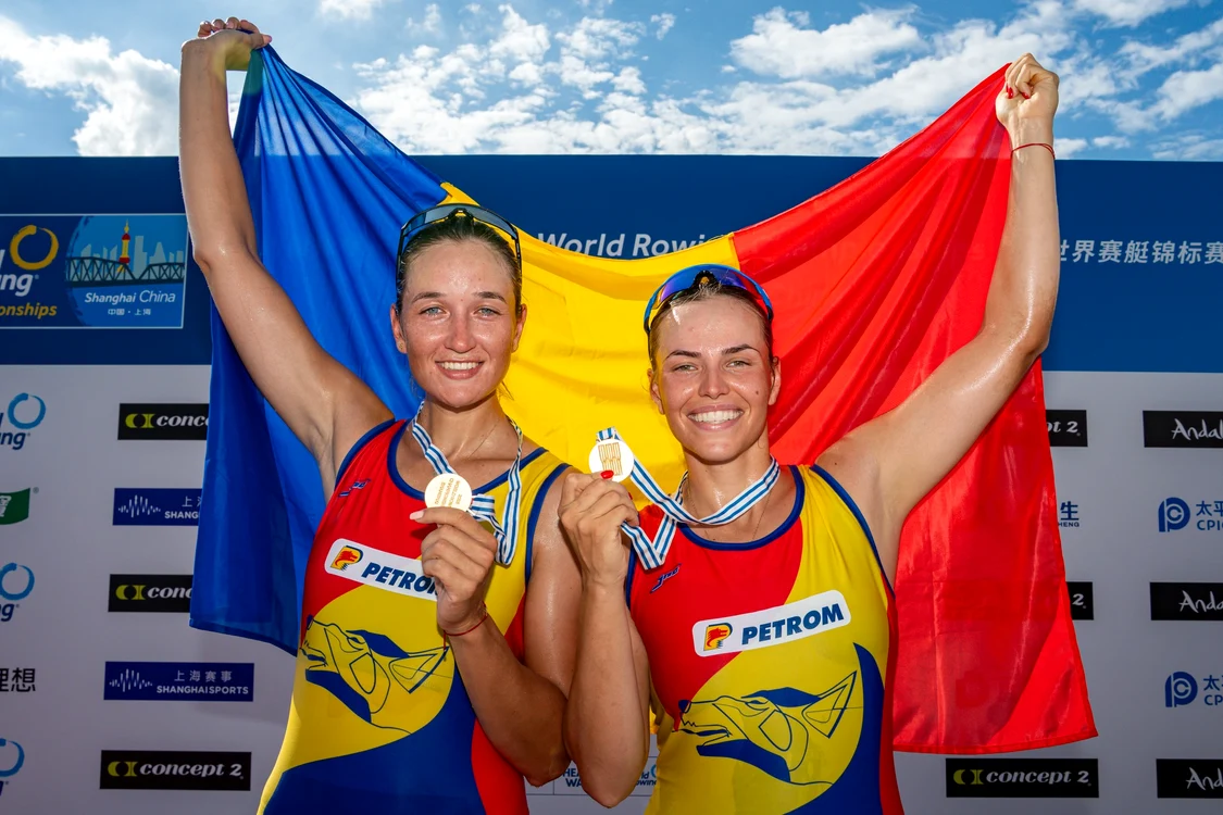 Simona Radis (stânga) si Magda Rusu (FOTO: Facebook/Comitetul Olimpic și Sportiv Român)