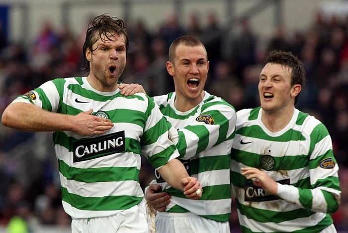 Jucătorii lui Celtic Glasgow au sărbătorit astăzi