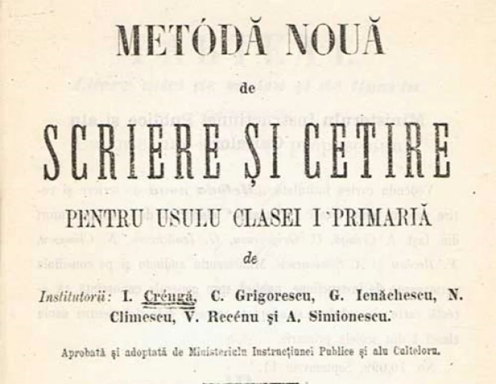 Una dintre variantele manualului conceput de Creangă şi colegii lui. FOTO Literaturadeazi.ro